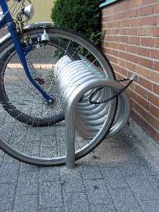 Fahrradständer - Spiralparker OMEGA - Stahl verzinkt